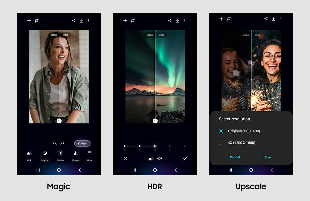 تحميل تطبيق Galaxy Enhance-X لتحسين الصور بالذكاء الاصطناعي بهواتف سامسونج! 5 تطبيق Galaxy Enhance-X