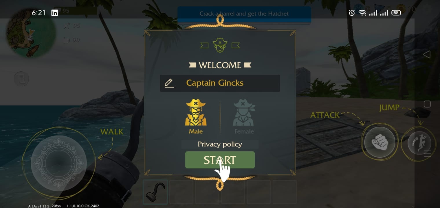 تحميل Last Pirate .APK 1.13.5 لاست بايرت 2024 تعلّم مواجهة صعوبة الحياة البرية! 7 تنزيل لعبة Last Pirate