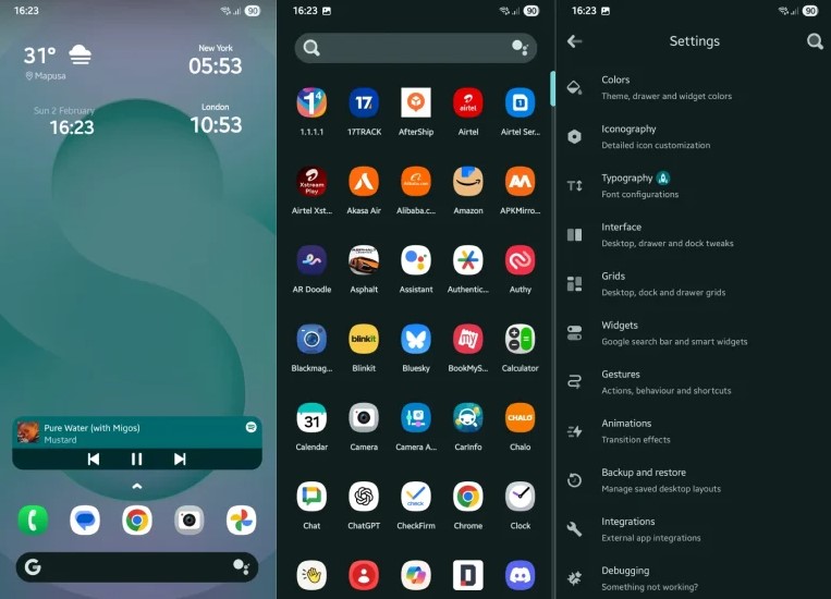 أفضل 6 تطبيقات لانشر Launcher للاندرويد في 2025 7 تشغيل واجهة الأندرويد