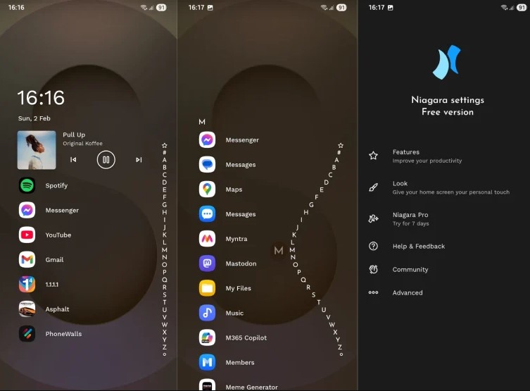 أفضل 6 تطبيقات لانشر Launcher للاندرويد في 2025 8 تشغيل الواجهة